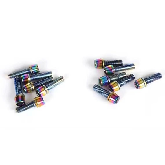 Tanke kormányszár stücni csavar készlet TK-02 M5x15mm 6 db rainbow #000820 