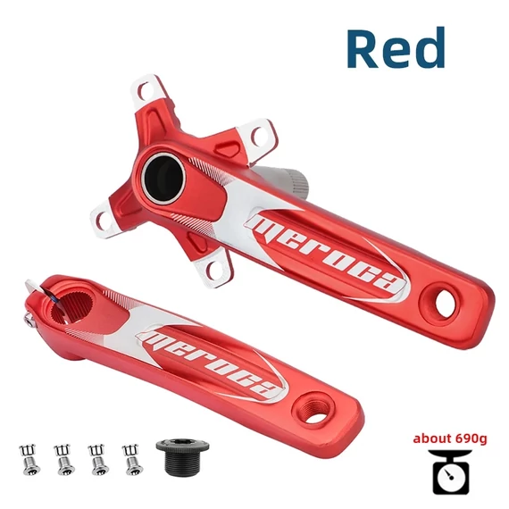 Meroca FX17 104BCD ALU hajtómű 170mm 34T lánckerék 4 lyukas + BB68/73 monoblock kék #000643