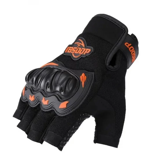 Bringamax protektoros kesztyű GL PROT Short 300 XL méret rövidujjú fekete-narancs #000075