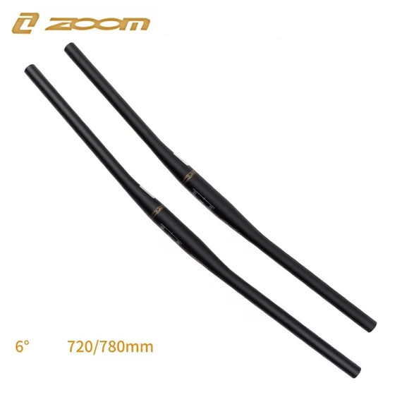 Zoom MTB kormány 31.8mm x 780mm 6 fok alumínium fekete  #001122