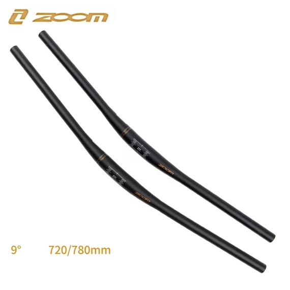 Zoom MTB kormány 31.8mm x 720mm 9 fok alumínium fekete  #001120
