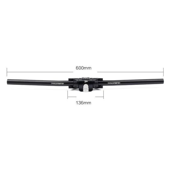 Promend behajtható MTB kormány 600mm - 150mm fekete bmkorm0002