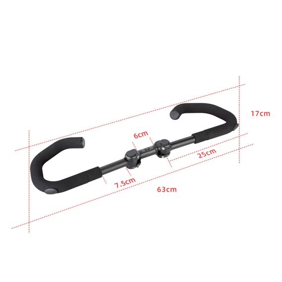 Promend behajtható országúti kormány 630mm - 170mm fekete bmkorm0003