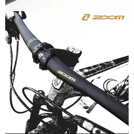 Zoom MTB kormány 31.8mm x 780mm 9 fok alumínium fekete  #000691