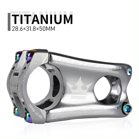 KRSEC kormányszár stucni KS01 MTB 31.8mm x 50mm ezüst #001069
