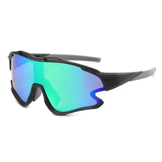 RIDERACE RD0529 kerékpáros UV400-as sport napszemüveg fekete-szürke #000264