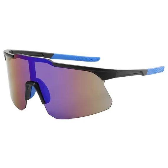 RIDERACE RR8012 kerékpáros UV400-as sport napszemüveg fekete-kék #000103