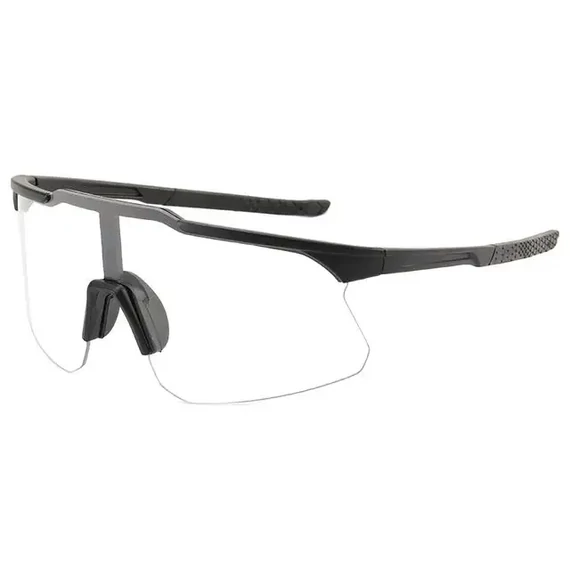 RIDERACE RR8012 kerékpáros sportszemüveg fekete víztiszta lencsével #000109