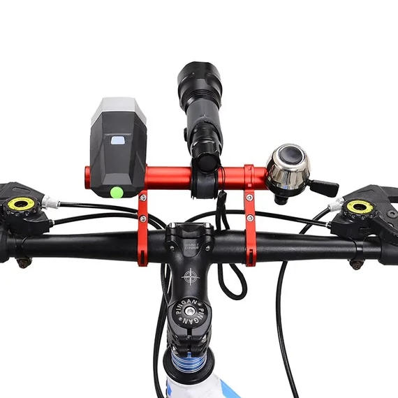 Bringamax tartókonzol kormányra dupla 20cm piros bmtkon0002