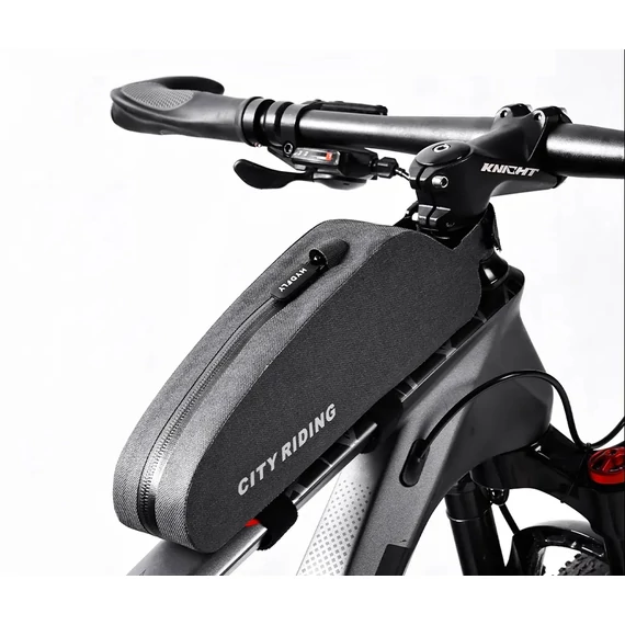 Bringamax City Frame Bag UP100 kerékpáros felsőváztáska szürke #000406
