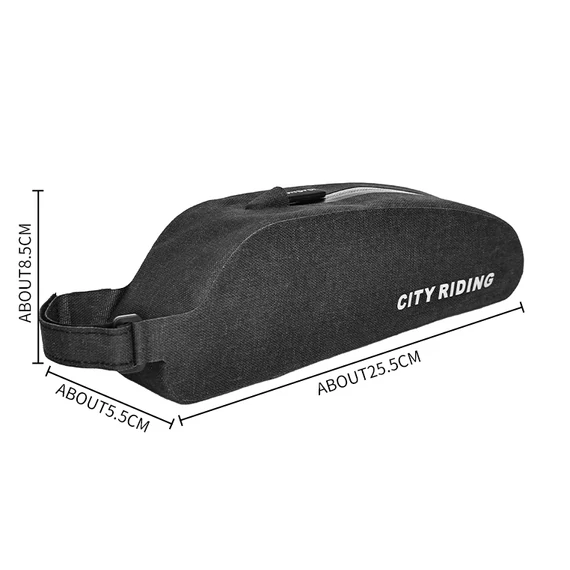 Bringamax City Frame Bag UP100 kerékpáros felsőváztáska szürke #000406