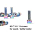 Kép 2/4 - Tanke kormányszár stücni csavar készlet TK-02 M5x15mm 6 db rainbow #000820 
