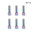 Kép 1/4 - Tanke kormányszár stücni csavar készlet TK-02 M5x18mm 6 db rainbow #000821