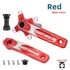 Kép 1/5 - Meroca FX17 104BCD ALU hajtómű 170mm lánckerék nélkül 4 lyukas + monoblock piros #000623